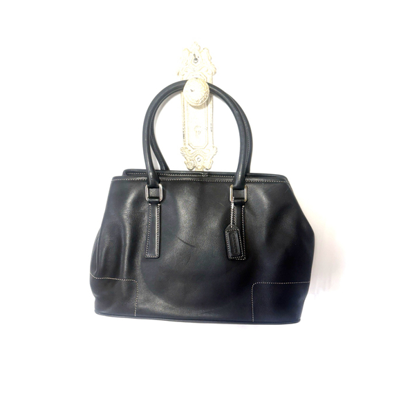 Coach Handbags - Coach Vintage Coach Hamptons Satchel doctor bag glove-tanned leather 7755 black